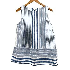 J. Jill 100% Linen Women's Medium Beach Summer Tropical Cruise Resort Boho